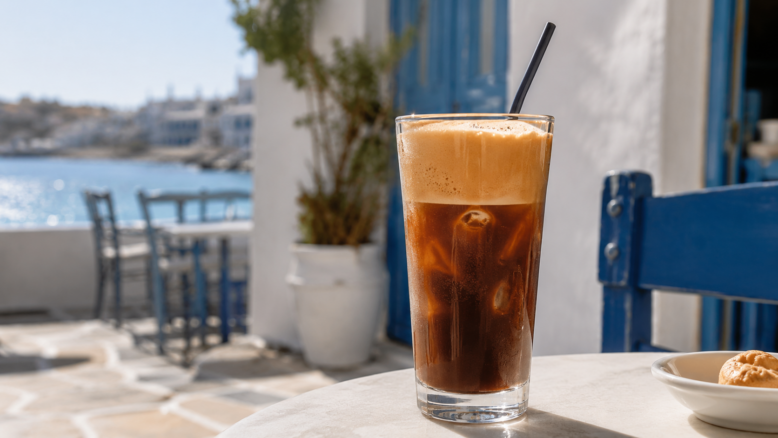 Frappe Kaffee [Bildinhalt mit KI erstellt]