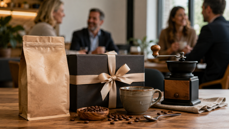 Kaffee als Geschenk [Bildinhalt mit KI erstellt]
