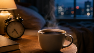 Kaffee am Abend: Wie lange wirkt er? [Bildinhalt mit KI erstellt]