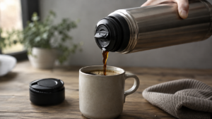 Warum Kaffee in der Thermoskanne bitter wird – und wie du es sicher verhinderst [Bildinhalt mit KI erstellt]