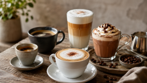 Entdecke Kaffeespezialitäten: Trends einfach erklärt [Bildinhalt mit KI erstellt]