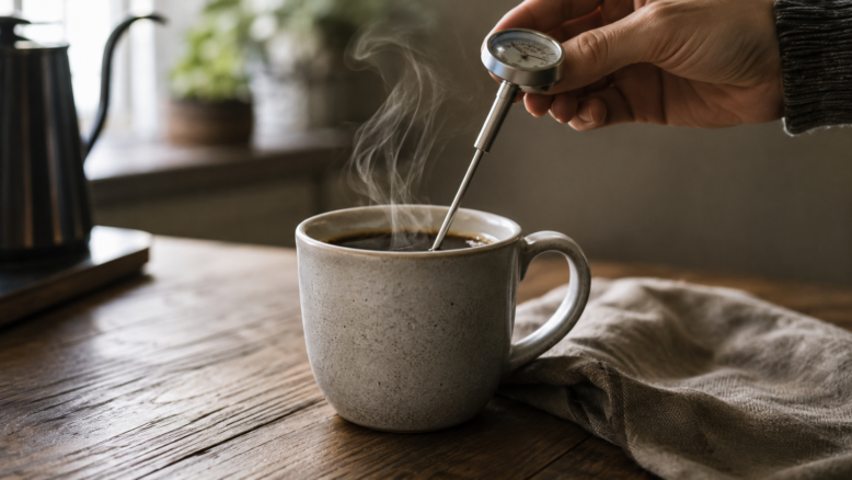 Kaffeetemperatur [Bildinhalt mit KI erstellt]