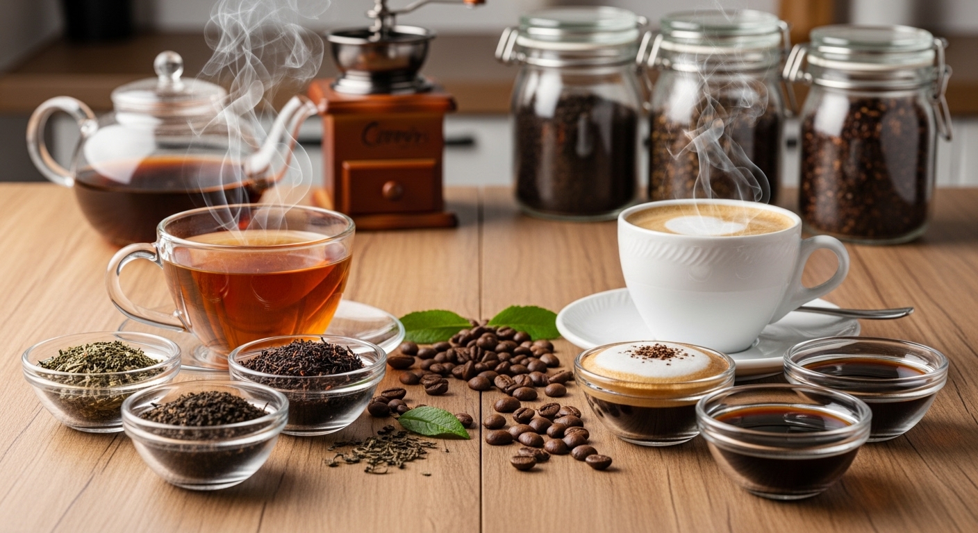 Von Antioxidantien bis Koffein: Tee und Kaffee im ultimativen Vergleich