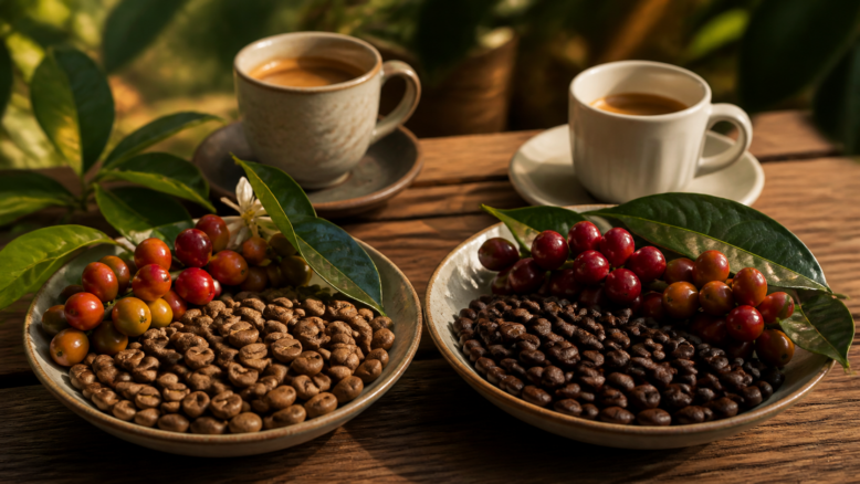Arabica vs. Robusta: Die entscheidenden Unterschiede, die jeden Kaffeeliebhaber betreffen [Bildinhalt mit KI erstellt]