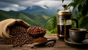 Uganda Bugisu Kaffee: Geschmack & Zubereitung [Bildinhalt mit KI erstellt]
