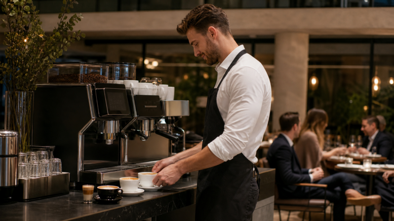 Der Kaffeevollautomat als Umsatz-Booster in der Gastronomie [Bildinhalt mit KI erstellt]