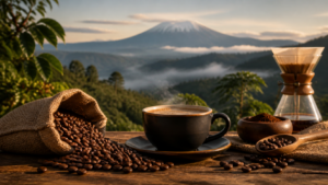 Kilimanjaro-Kaffee aus Tansania: Geschmack & Zubereitung [Bildinhalt mit KI erstellt]