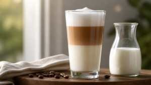 Latte Macchiato – Ein Geschmackserlebnis für Kaffeeliebhaber [Bildinhalt mit KI erstellt]