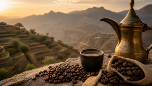 Mocha-Kaffee aus dem Jemen: Geschmack, Herkunft & Zubereitung [Bildinhalt mit KI erstellt]